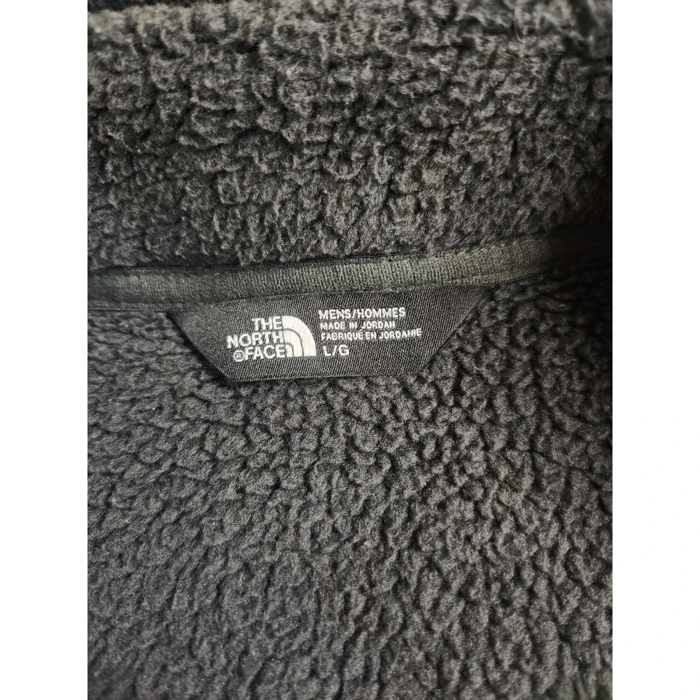 The North Face Mens Large Gray Fleece Full Zip Jacket Lined Pockets Gordon Lyons